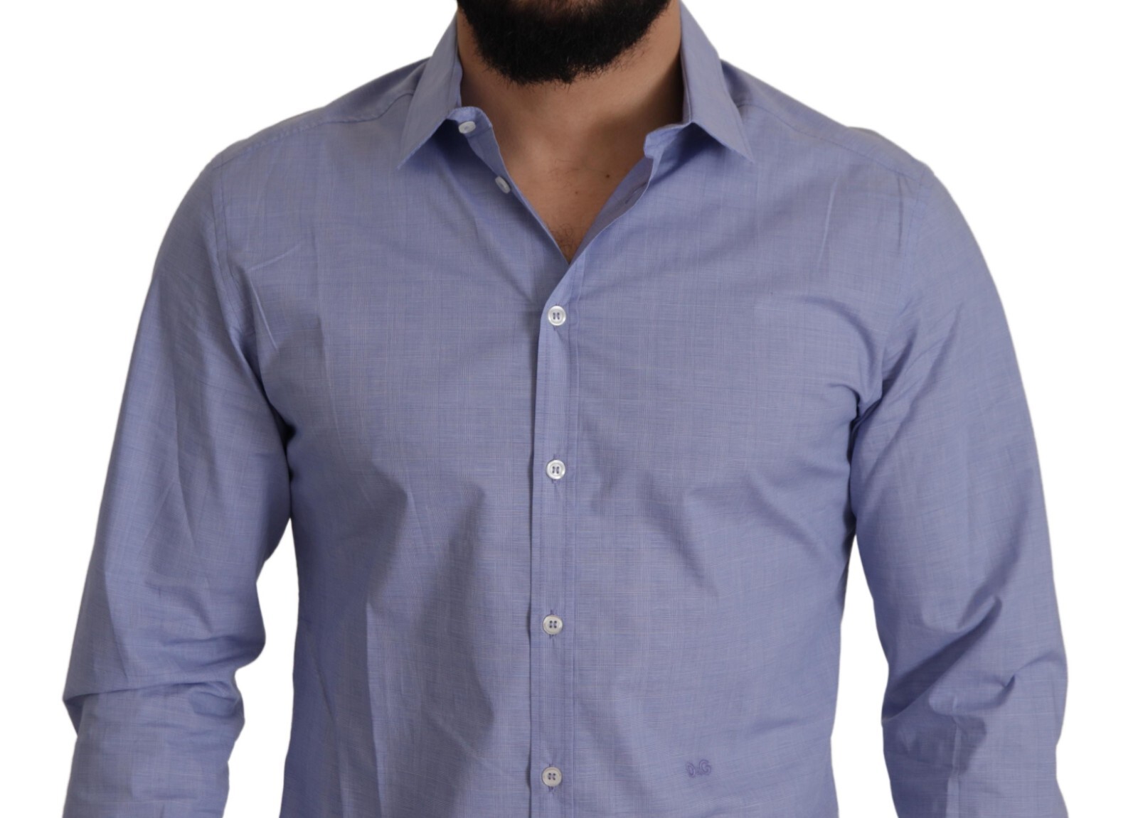 Pre-owned Dolce & Gabbana Shirt Light Blue Cotton Slim Fit Dress Men 42/us16.5/xl $600