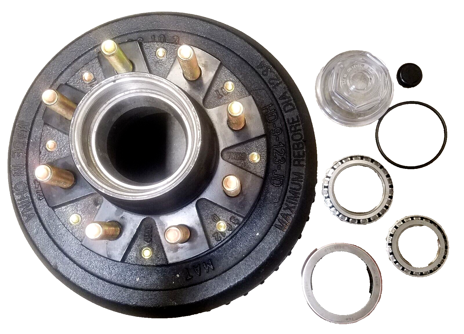 9-123/008-430-05 Hub Drum kit bearings seals oil cap fits