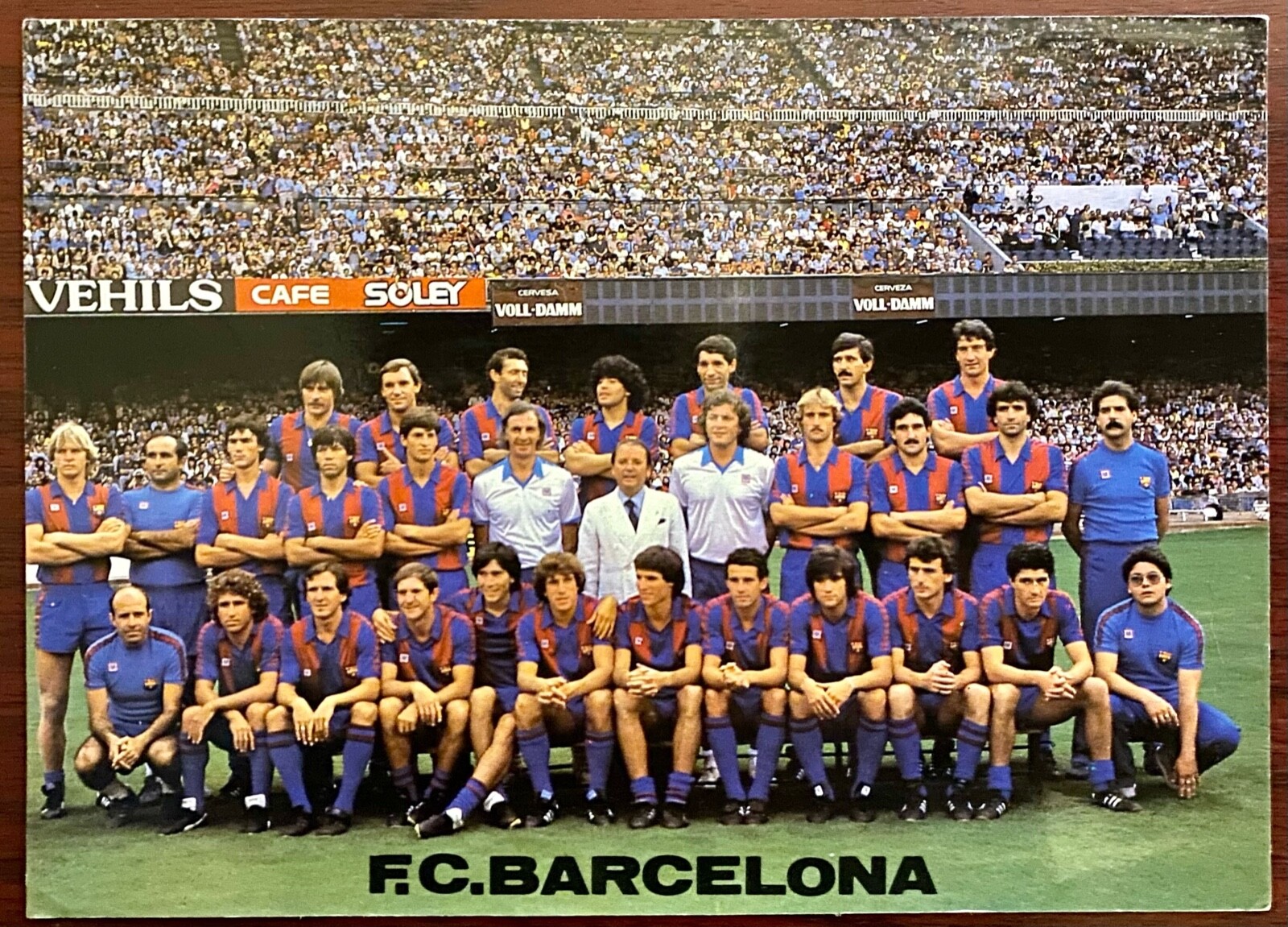 1983 1984 Diego Maradona FC Barcelona Squad Plantilla 1983 1984 Diego Maradona FC Barcelona Squad Plantilla