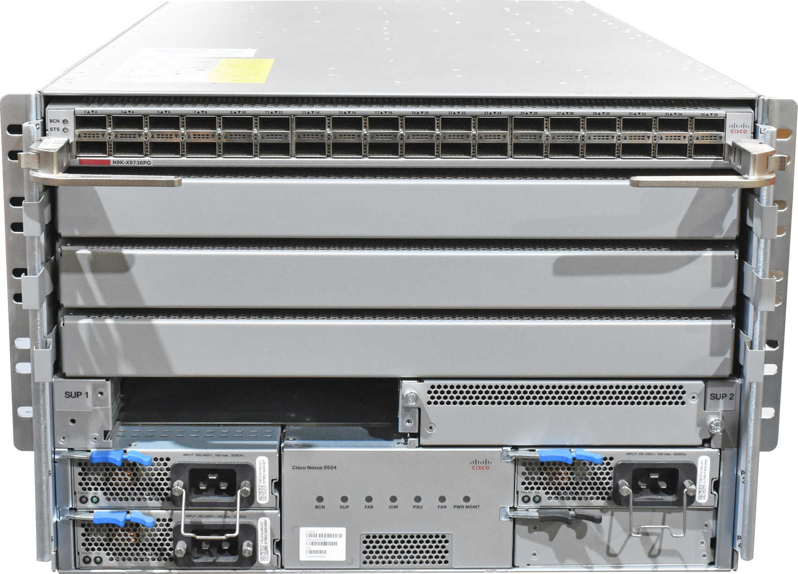 Cisco Nexus 9504 N9K-C9504 + Modules N9K-X9736PQ 2x Modules N9K-SC