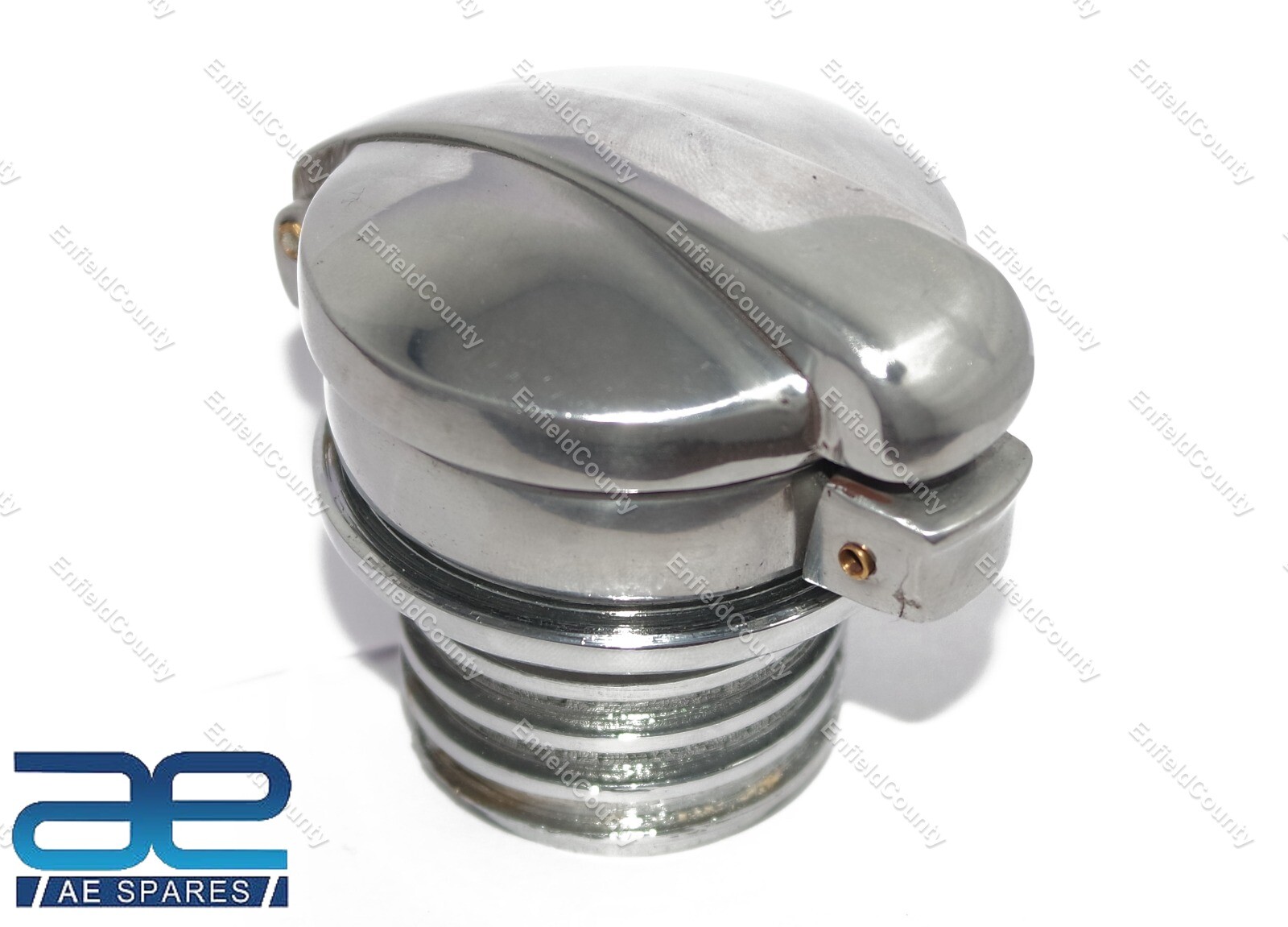 2" Monza Alloy Flip Up Fuel Tank Cap & Alloy Neck For Norton BSA Triumph 