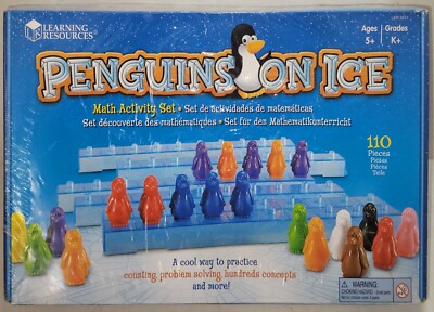 Penguins On Ice Math Activity 110 Pcs by Learning Resources NEW MIB