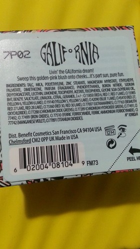 Benefit GALifornia Powder Blush - 0.08oz Travel Size / BRAND NEW