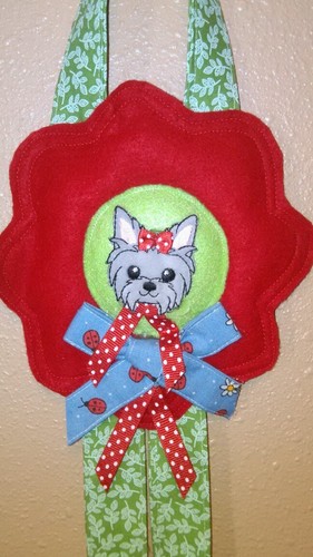 Puppy Dog  Housebreaking Potty Training Bells Handmade One of a Kind  #2