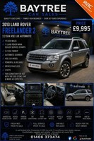 2013 Land Rover Freelander 2 2.2 SD4 HSE Lux SUV Diesel Automatic