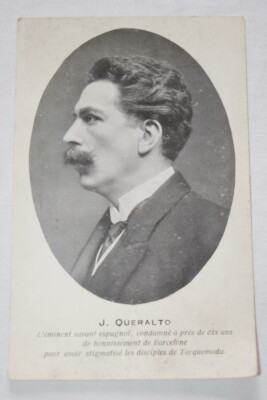 J.QUERALTO SAVANT ESPAGNOL BANNISSEMENT BARCELONE  CPA R1924