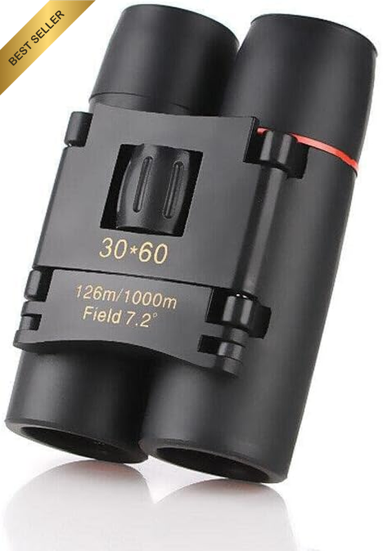 Day Night Vision Binoculars 30 X 60 Outdoor Travel Folding Telescope with Low Li
