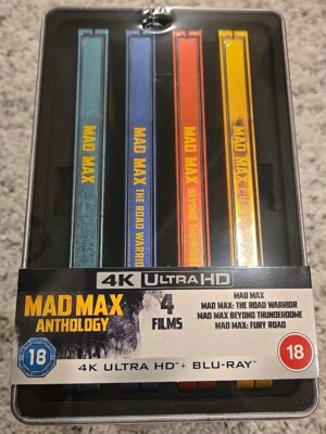 MAD MAX Steelbook Set 4K UHD Blu-ray UK Region-Free Anthology Fury Road Warrior!