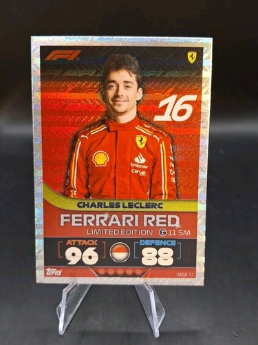 2024 TOPPS CHARLES LECLERC TURBO ATTAX FERRARI RED LIMITED