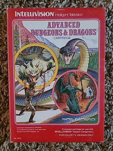 魔術師の宝冠 Advanced Dungeons & Dragons Intellivision Advanced Dungeons And Dragons With Overlays