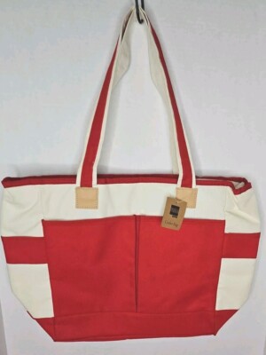 BIJOUX TERNER Red Insulated Cooler Bag NWT'S Lunch Beach Vacation