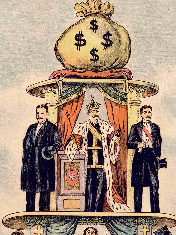 1911 "Pyramid of the Capitalist System" Poster - Communist Propaganda - 20x24