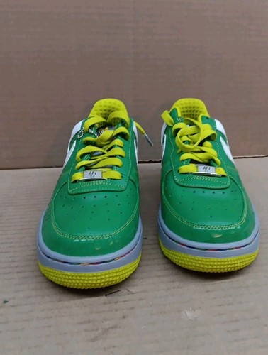 Nike Air Force1 (Gs) Style- 315180, White/grey/green, Sz 6.5