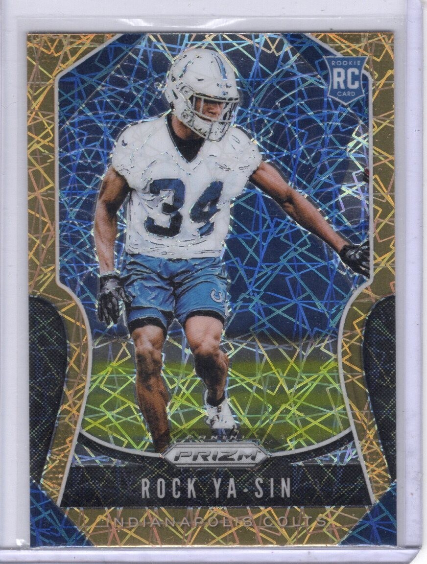 2019 Panini Prizm Gold Lazer Rookie #388 Rock Ya-Sin