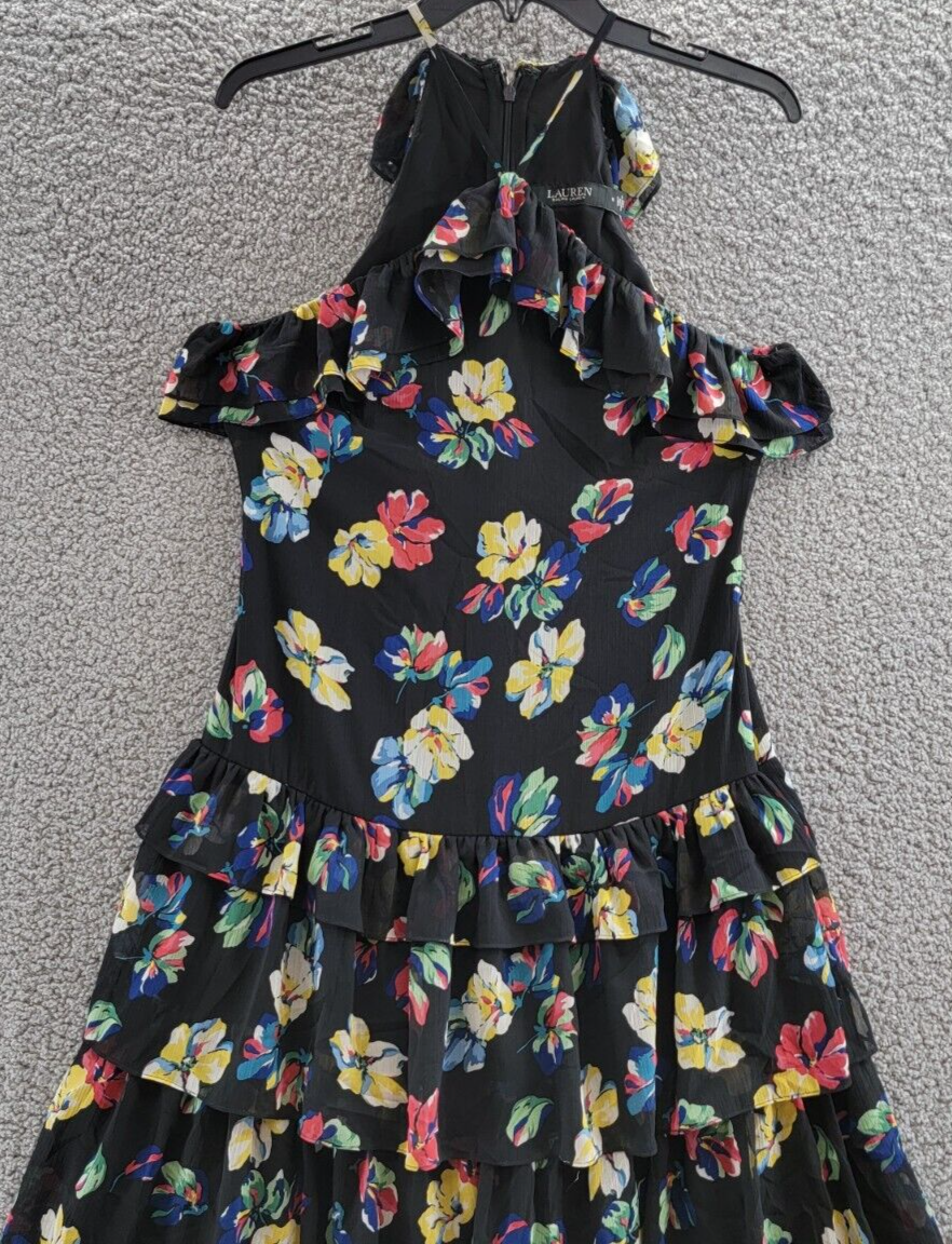 Polo Ralph Lauren ガール　ベア刺繍フレアドレス XL 160 Polo ベア パフォーマンス ラッシュ ガード