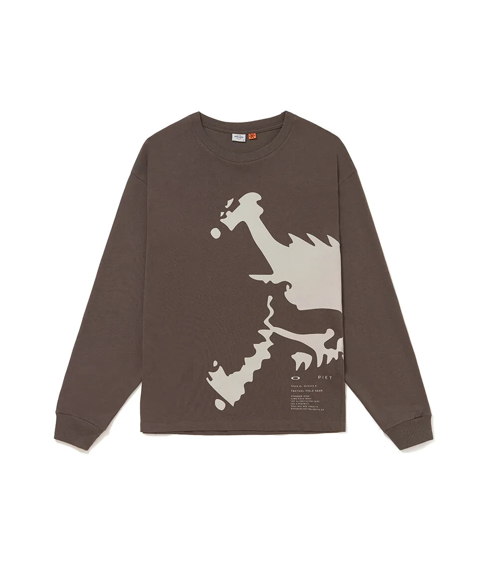 【OAKLEY】× PIET SKULL T-SHIRT Long Sleeve Shirt Oakley x Piet Big Skull LS Tee | eBay