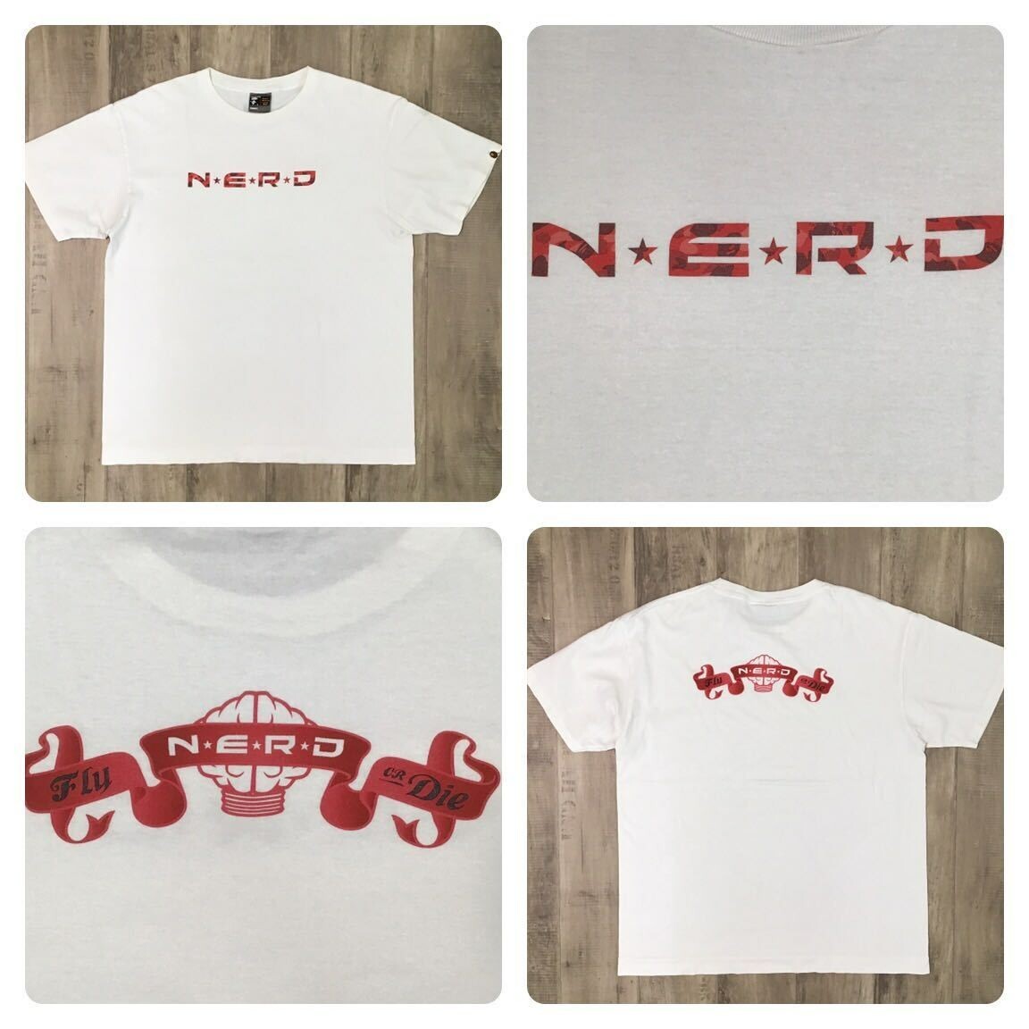 A BATHING APE x N.E.R.D DOG Tシャツ Mサイズ A BATHING APE x N.E.R.D DOG Tシャツ Mサイズ