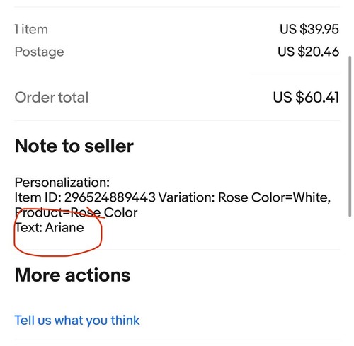 Item photo(s) from verified buyer