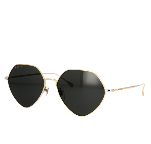 GUCCI GUCCI GG1182S-001 GOLD GOLD GREY SUNGLASSES