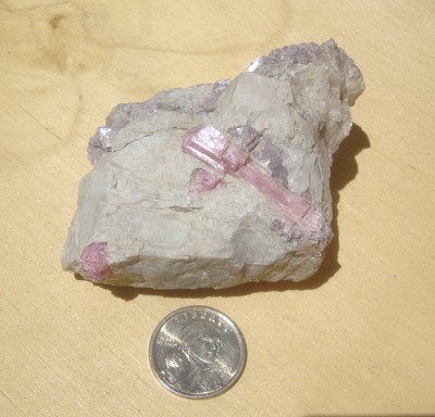 Pink Tourmaline with Lepidolite mica, Himalaya Mine, San Diego Co., CA
