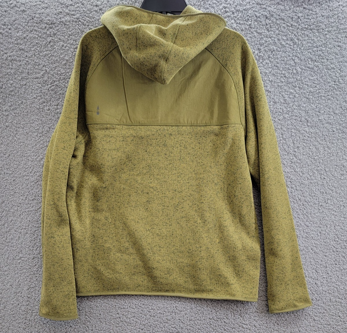 Bass Outdoor Regular-Fit Mixed-Media 1/4-Snap Hoodie Men's M Fir Green L/S - Picture 11 of 17