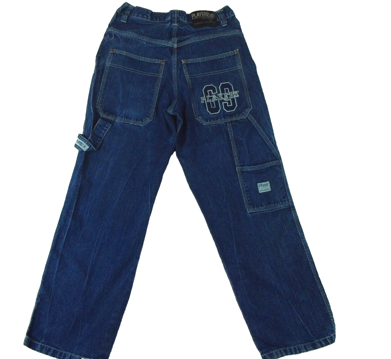 Vintage Playerz 69 Baggy Blue Medium Wash Denim Jeans Size Vintage Playerz 69 Baggy Blue Medium Wash Denim Jeans Size