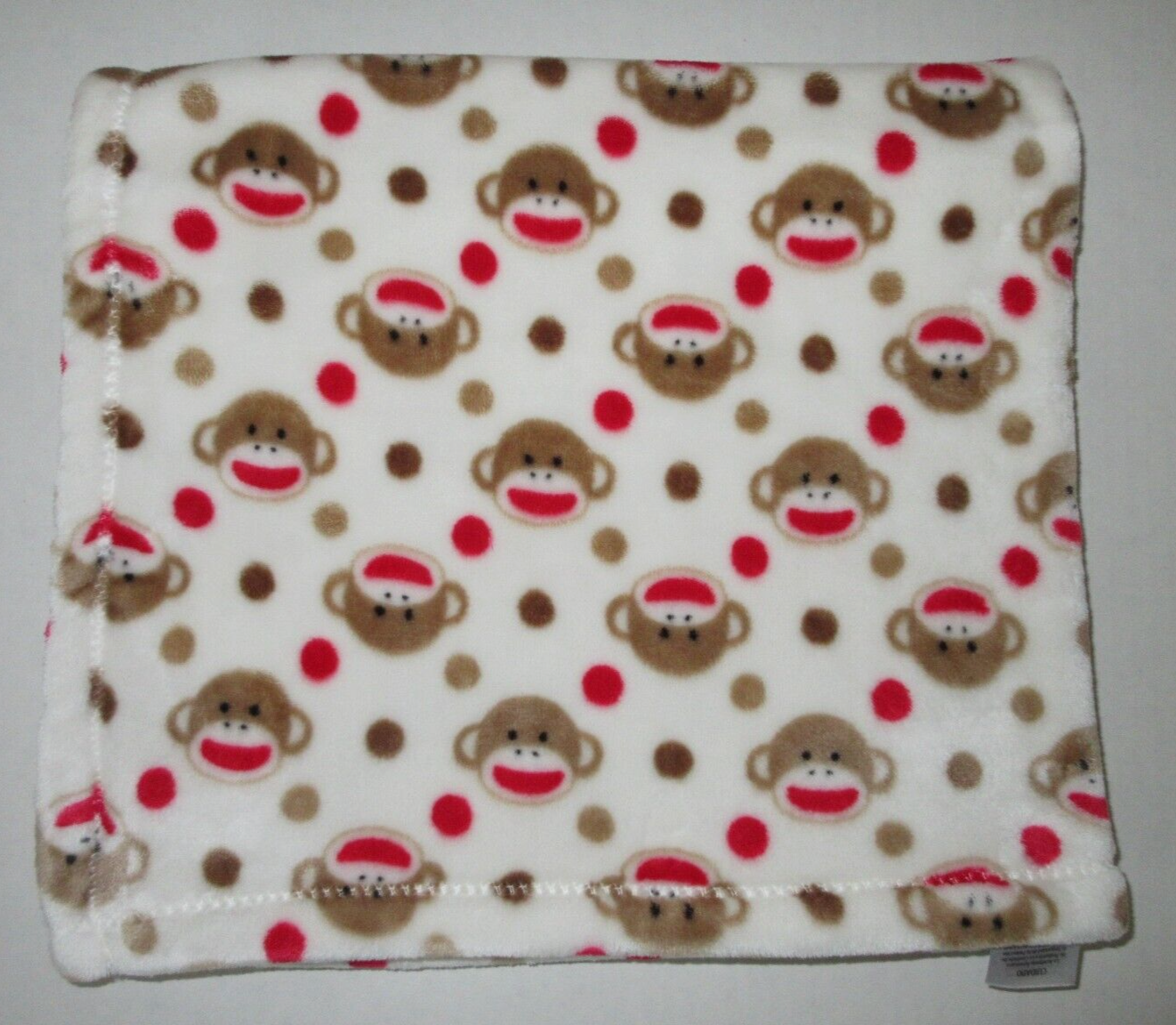 Tan Red Polka Dot Security Plush Lovey