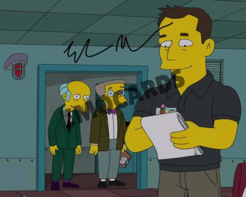 THE SIMPSONS ELON MUSK SIGNED 8x10 PHOTO RP AUTO PRINT POSTER 