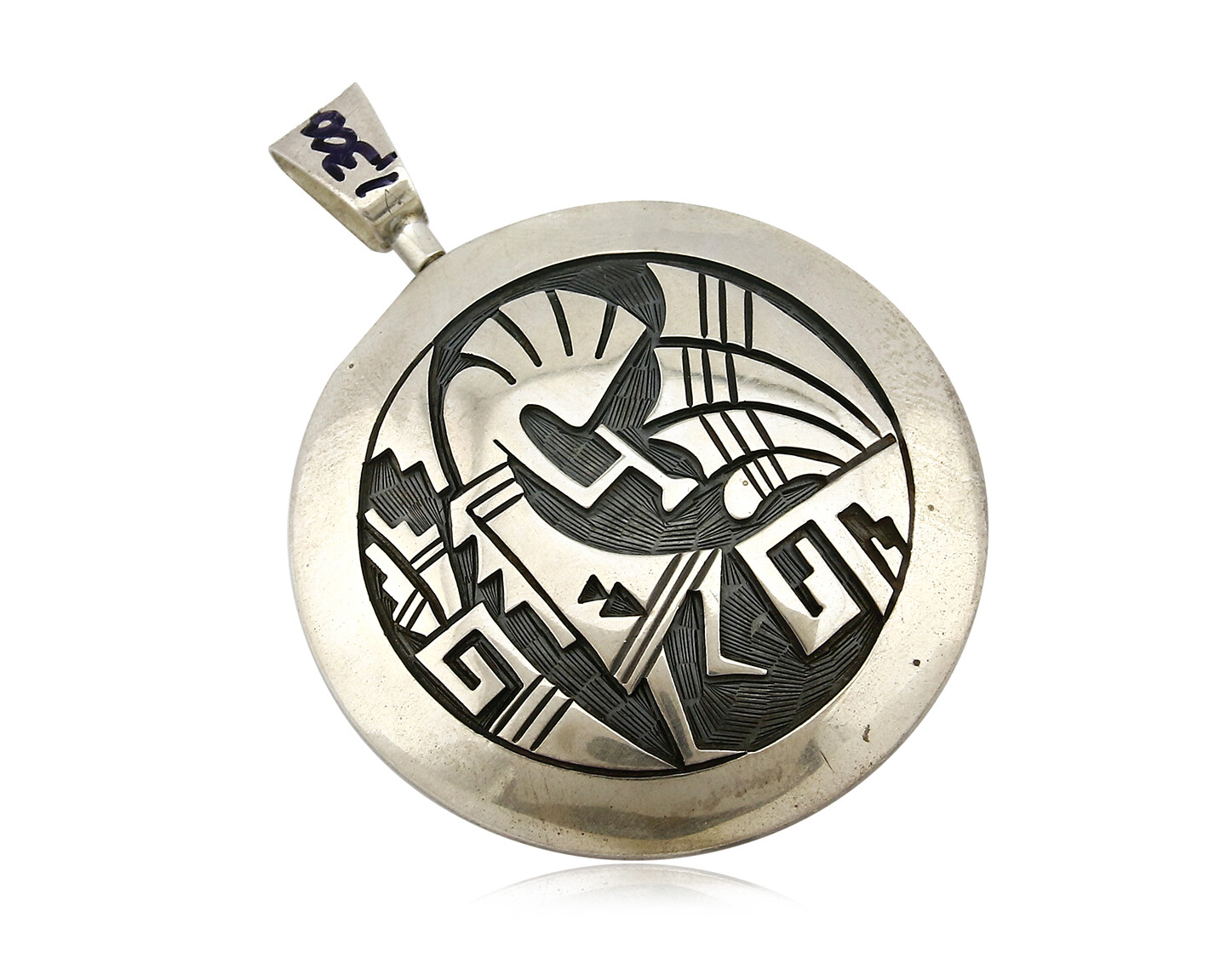 HOPI Spinner Pendant .925 SOLID Silver Signed Artist Cheryl HOPI Spinner Pendant .925 SOLID Silver Signed Artist Cheryl