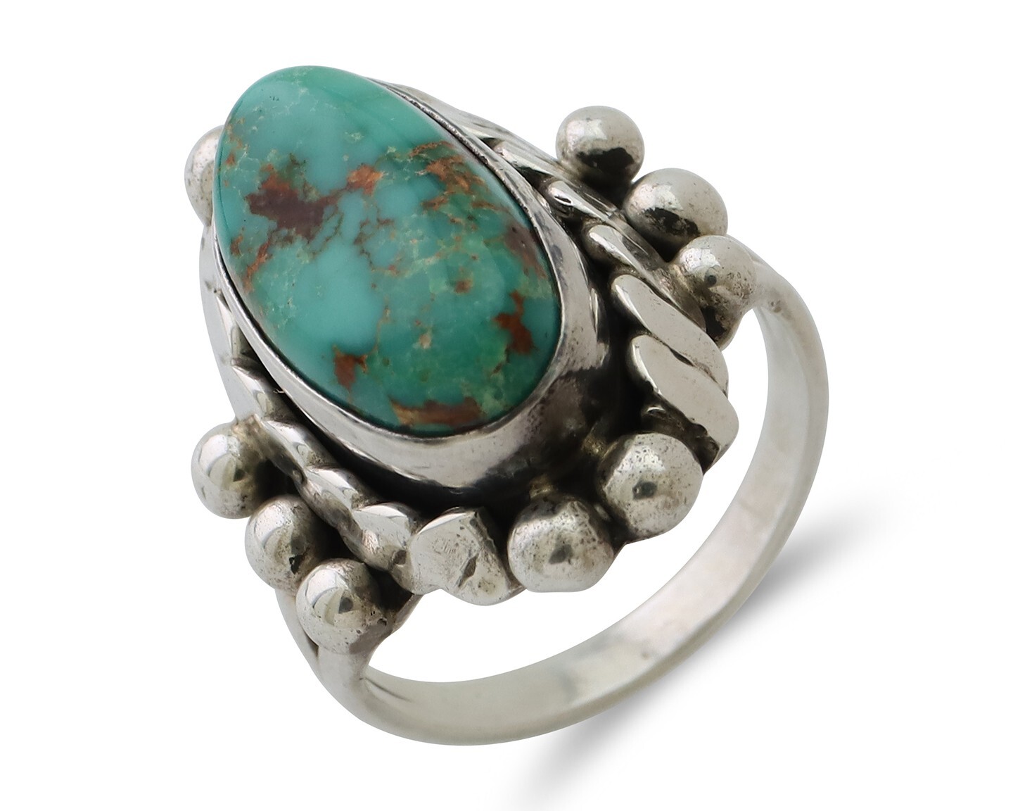 Navajo Ring 925 Silver Royston Turquoise Native Artist