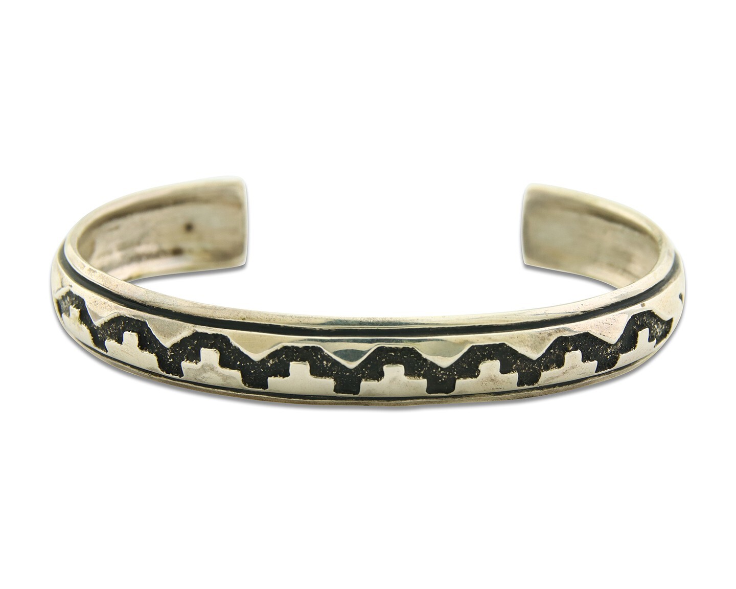 V*x様 Tah'Bah IngotSilver Cuff c.1945 Navajo Bracelet 925 Silver Handmade Cuff Artist Signed Tommy