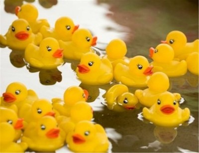 Digabi Set of 60 1.4 Mini Yellow Ducks Rubber Bath Toy Pure Natural Cute PVC Rubber Ducky for Baby Kinder Toys Baby Products Bath Toys 60pcs