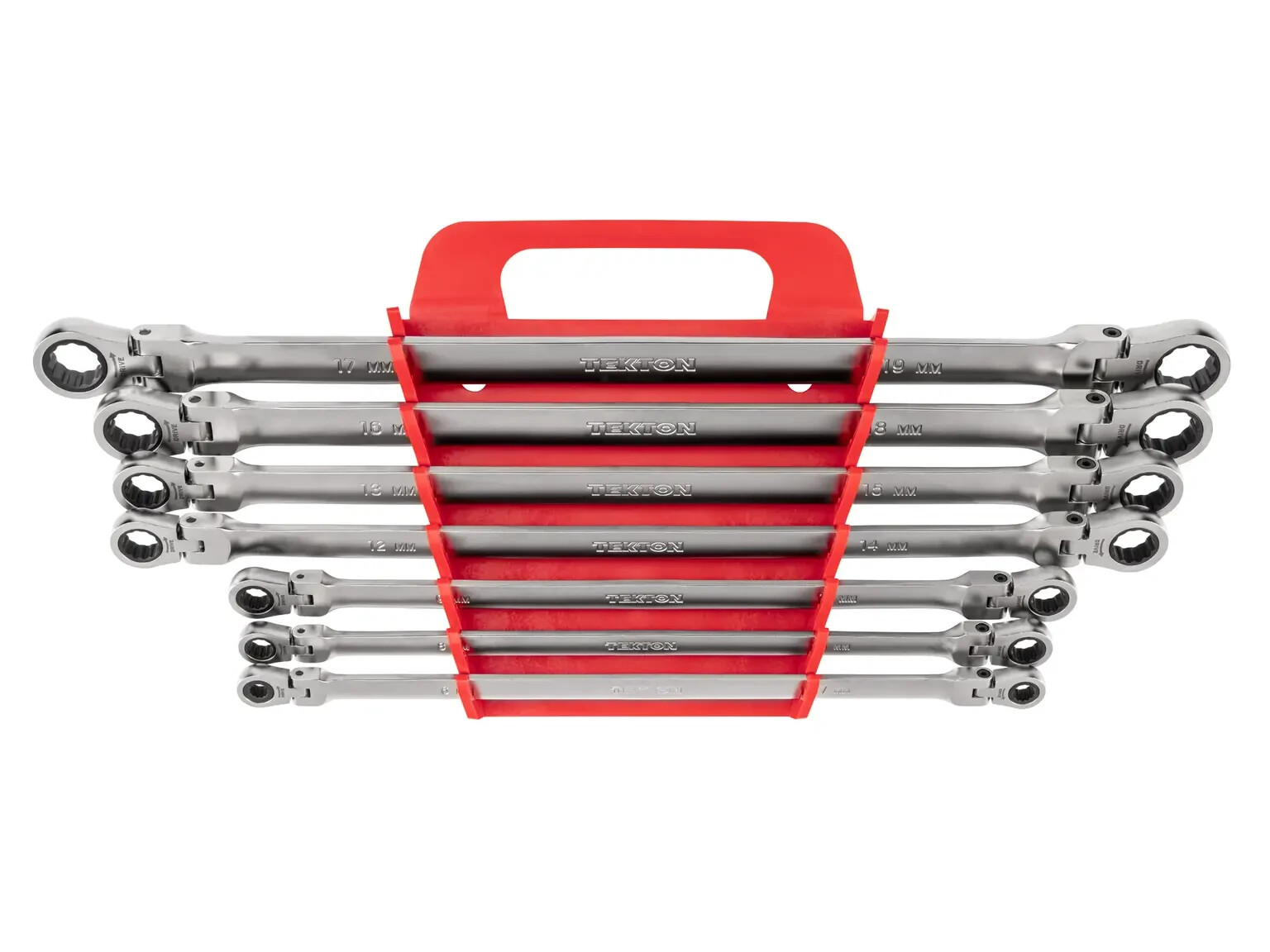 TEKTON Long Flex Ratcheting Box End 12-Point Wrench Set, 7