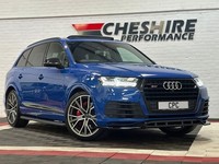 2017 67 AUDI SQ7 4.0 TDI V8 5DR FSH PANROOF BOSE KEYLESS HUD NOGARO BLUE 22S
