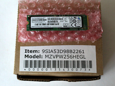 Samsung Solid State Drive SSD 256GB SM961 M.2 NVMe PCI-E Gen 3 MLC NAND New NIB