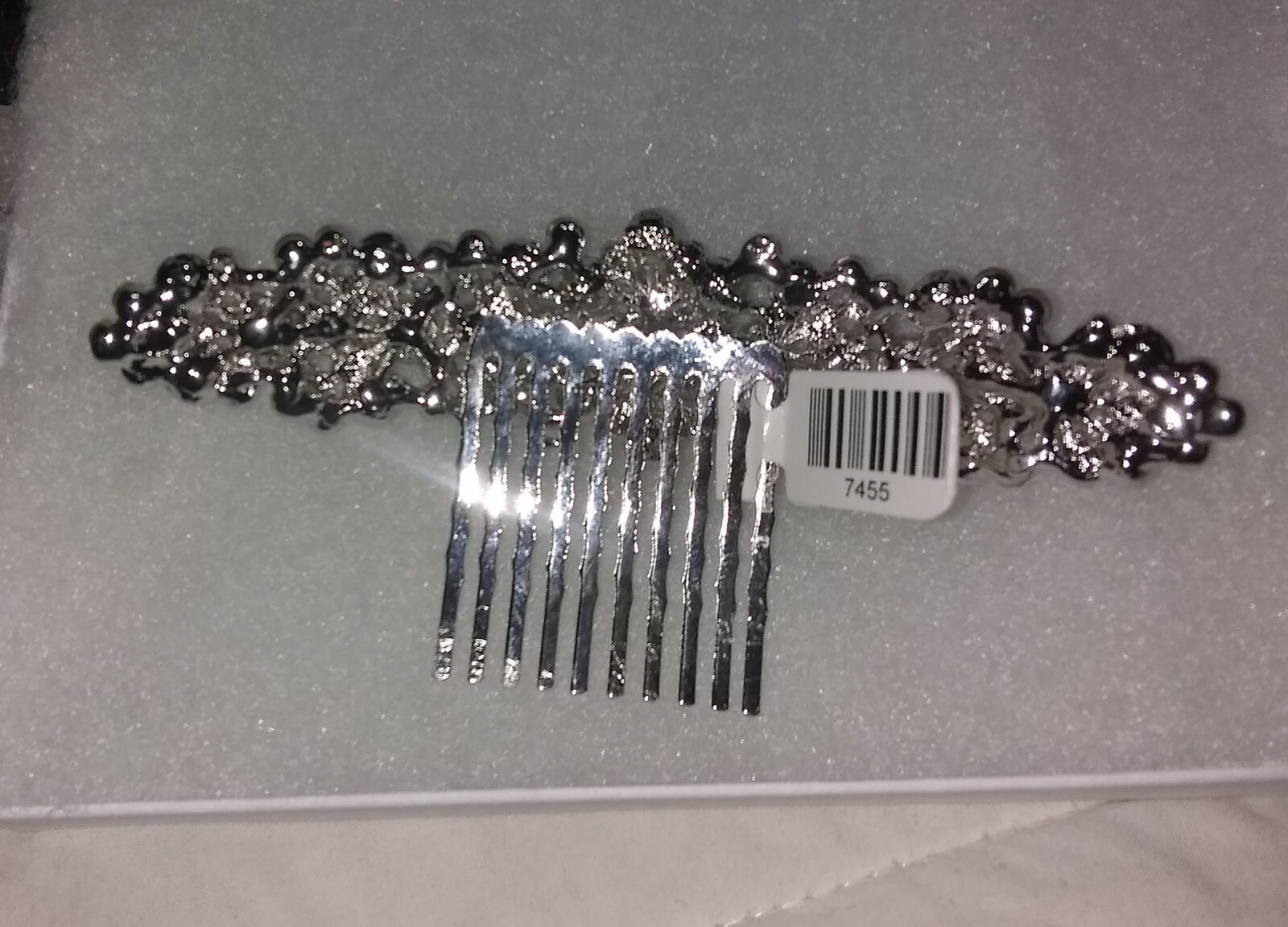 Swarovski Crystals & Pearls Bridal Prom Head Piece Hair Comb $78.00