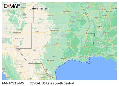 C-MAP Reveal Lake Charts for Marine GPS Navigation with Shaded Relief, Hi-Res Ba