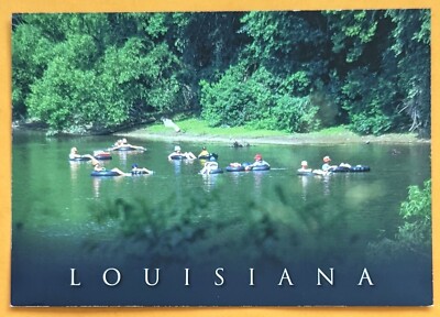 Postcard LA: Scenic Louisiana. River Tubing 