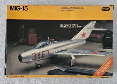 Testors Mig-15 Scale 1:48 Model Plastic Kit #318 Chrome AS-IS