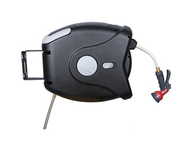 Sunneday XG-75S Retractable Hose Reel, 75ft, Black/Grey Black / Gray