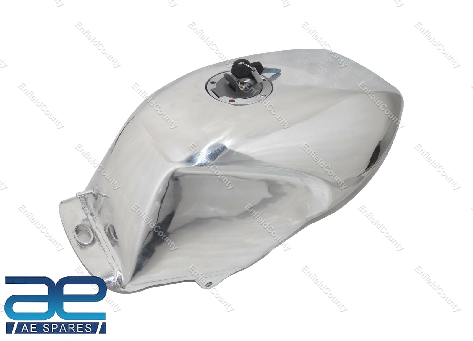 For Yamaha RD 350 RD350R Aluminium Alloy Polished Gas Fuel Petrol Tank Repro 