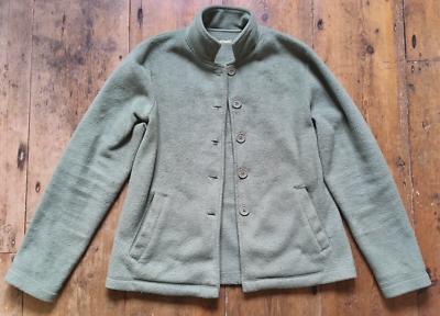 Stunning Hawkshead Ladies Fleece Button Up Jacket Size 14 Sage Green