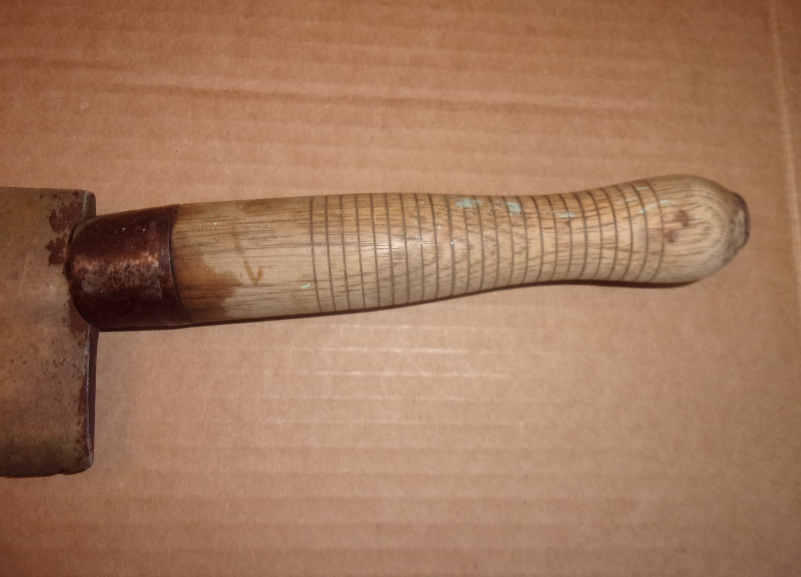 Vintage Ajax Meat Cleaver  - Antique Butcher Knife Hog Splitter - 2 /12 Lbs