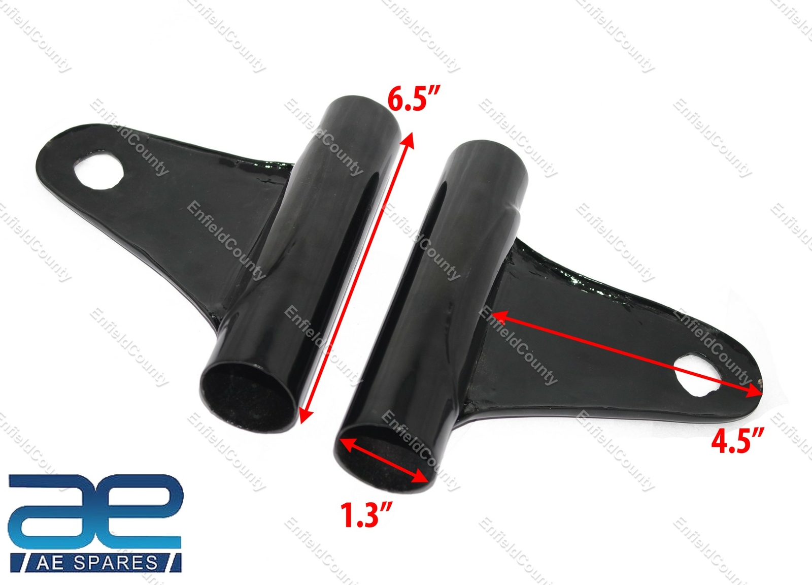 For Kawasaki KH 250 Headlight Bracket Mount Fork Shrouds Pair Steel Black 