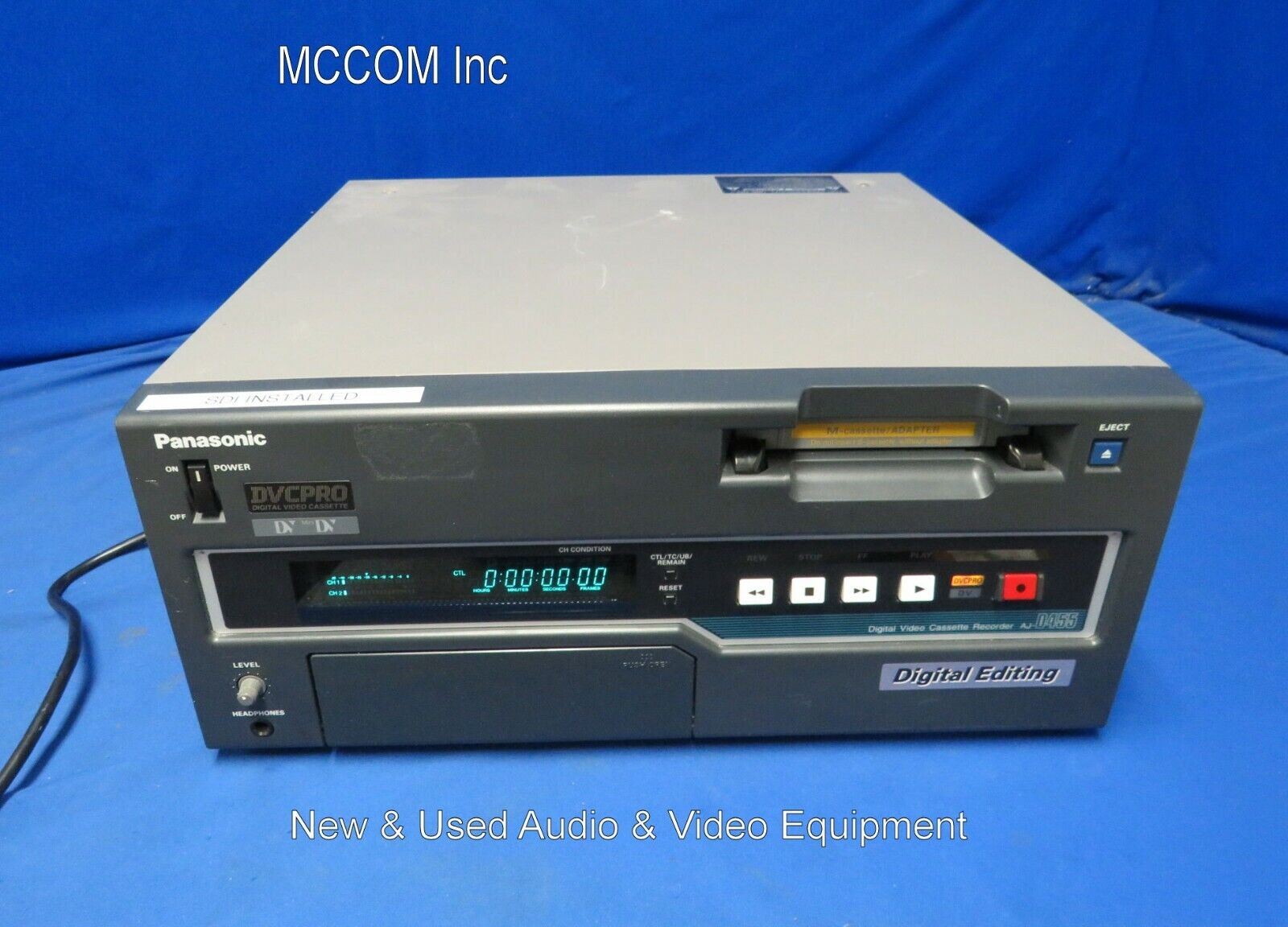Panasonic AJ-D455 DVC Pro Player w/ 422 Tape Hrs, SDI Out | eBay Panasonic AJ-D455 DVC Pro Player w/ 422 Tape Hrs, SDI Out | eBay