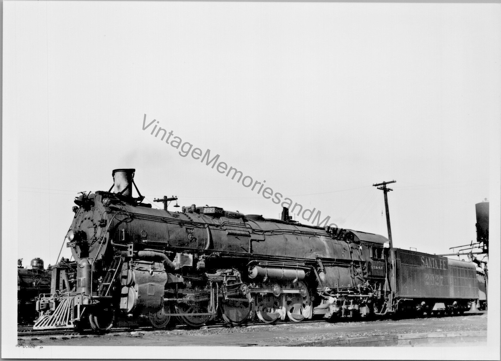 Vtg Atchison, Topeka, & Santa Fe Railway A.T.&SE 2927 Steam