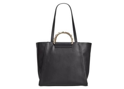 allbrand365 designer Womens Leiza Bamboo Tote Size:NS Color:Black
