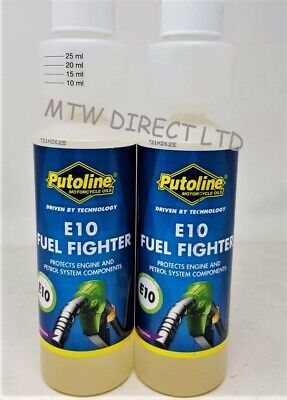 2X Putoline E10 Motorcycle Motorbike Scooter Petrol Fuel Fighter Additive 250ml