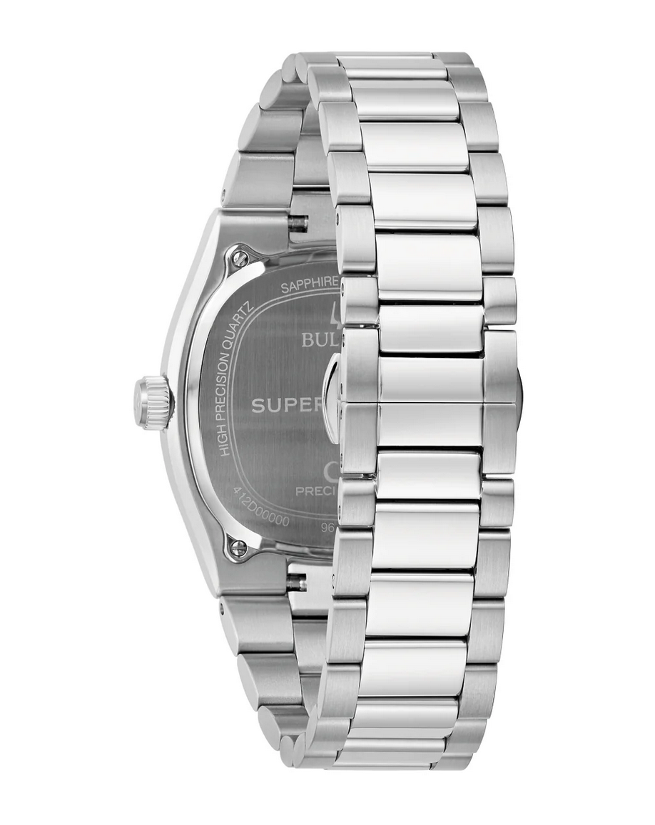Pre-owned Bulova Precisionist Super Seville Men's Watch Sapphire Crystal Blue 96b440