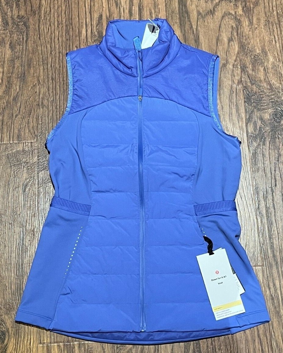 NEW Women Lululemon Down For It All Vest Wild Indigo (2022